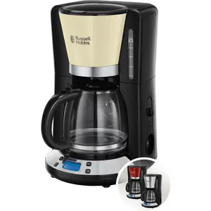 Russell Hobbs Filterkaffeemaschine Colours+, Creme, 1,25 l, 10 Tassen