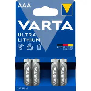 Varta Ultra Lithium AAA Blister 4 Stück