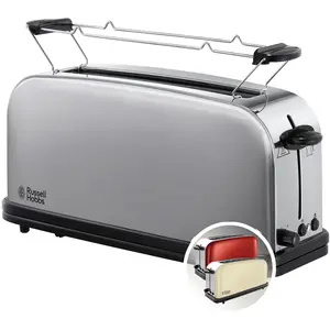 Russell Hobbs Langschlitz-Toaster Adventure Silbern 1000 W