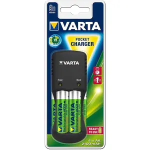 Varta Pocket Charger inkl. 4x AA 2100mAh (4 Stk., AA, Ladegerät inkl. Akku), Akku Ladegerät günstig