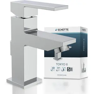 SCHÜTTE TOKYO II Waschtischarmatur mit Zugstange, Wasserhahn Bad, Chro... günstig