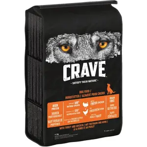 Crave Hund Beutel mit Truthahn und Huhn, Adult, jede Rasse, Huhn, Türk...