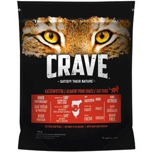 CRAVE Katzenfutter Adult mit Rind und Huhn, proteinreiches Trockenfutt...