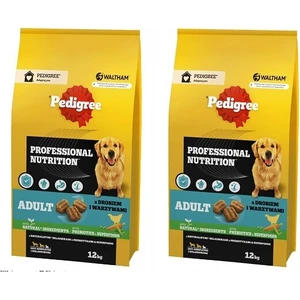 Hundefutter trocken Pedigree Proffessional Nutrition Adult Geflügel und Gemüse 12 kg