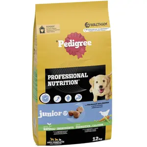 Pedigree Junior Professional Nutrition 12kg Trockenfutter mit Geflügel...