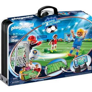PLAYMOBIL, Große Fußballarena zum Mitnehmen, Sports & Action, 70244