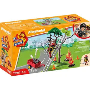 Playmobil D O C Feuerwehr Rettet Die Katze! Ente Im Einsatz