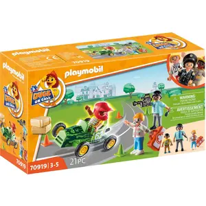 Playmobil D.o.c-action Ambulance. Hilf Dem Enten-rennfahrer Im Einsatz