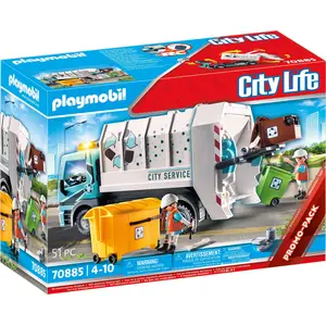 PLAYMOBIL City Life 70885 Müllfahrzeug mit Blinklicht