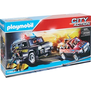 Einheitsgröße|PLAYMOBIL® Polizei: Verfolgung der Bankräuber 70869