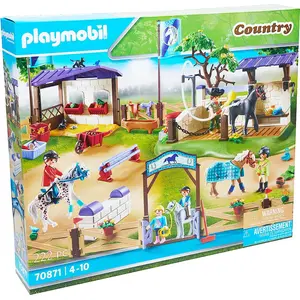 PLAYMOBIL 70871 Country Reitturnier mit Waschplatz Pferde-Wettkampf