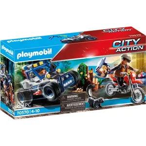 PLAYMOBIL City Action 70570 Polizei-Geländewagen: Verfolgung des Schat...