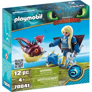 PLAYMOBIL Astrid mit Fluganzug und Hobgobbler, 70041