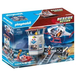 PLAYMOBIL 70664 - Rescue Action Coast Guard Headquarters