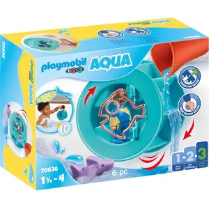 PLAYMOBIL 1.2.3. 70636 Wasserwirbelrad mit Babyhai