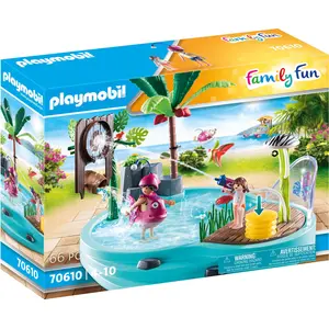 PLAYMOBIL Family Fun 70610 Spaßbecken mit Wasserspritze