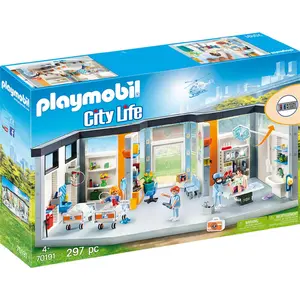 PLAYMOBIL Krankenhaus mit Einrichtung 70191- 297 Teile - Hospital mit ...