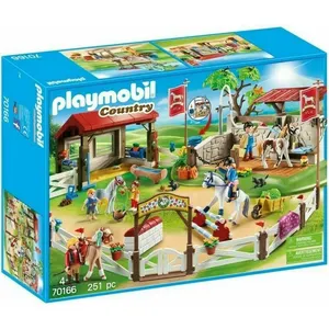 PLAYMOBIL 70166 Country Life großer Ponyhof Reiterhof Bauernhof mit St...