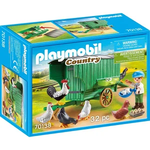 PLAYMOBIL Mobiles Hühnerhaus, 70138 günstig