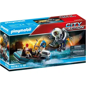 PLAYMOBIL City Action 70782 Polizei-Jetpack: Festnahme des Kunstr?uber...