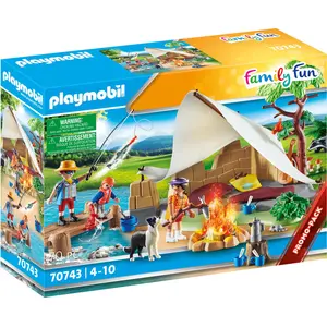 PLAYMOBIL Family Fun 70743 Familie beim Campingausflug