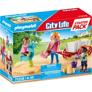 PLAYMOBIL City Life 71258 Starter Pack Erzieherin mit Bollerwagen