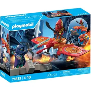 Heldensimulation Spiel: Held und sein Drohne vs Ninja Playmobil TU