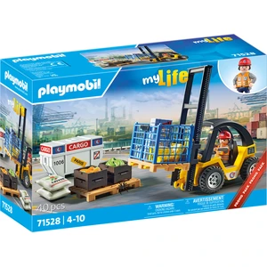 PLAYMOBIL My Life 71528 Gabelstapler mit Fracht