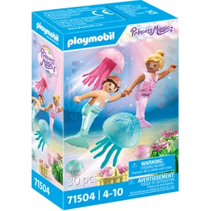 PLAYMOBIL Princess Magic 71504 Meerjungfrauen-Kinder mit Quallen