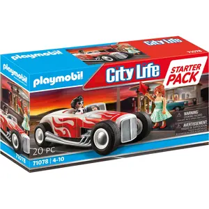 PLAYMOBIL City Action 71078 Starter Pack Hot Rod
