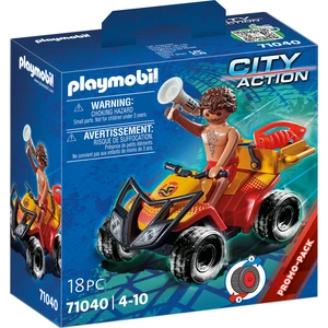 Bauwandlerspiele auf dem Meer und Quad Playmobil 14,2x14,2x6,6 cm