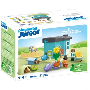 PLAYMOBIL Junior 71690 JUNIOR: Tierpension mit Futterspender