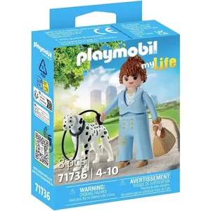Geschäftsfrau und Dalmatiner Simulationsspiel Playmobil 12x9,3x3,3 cm günstig
