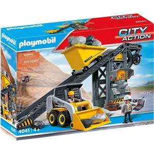 PLAYMOBIL Conveyor Belt with Mini Excavator, Kunststoff, Multi