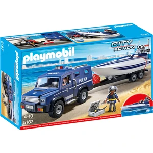 PLAYMOBIL 5187 Polizei-Action mit Truck und Speedboat