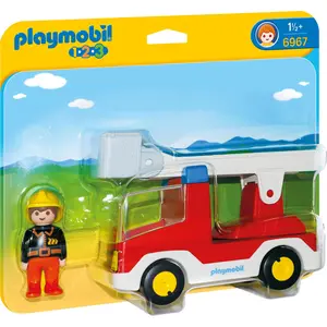 PLAYMOBIL 1.2.3. 6967 Feuerwehrleiterfahrzeug