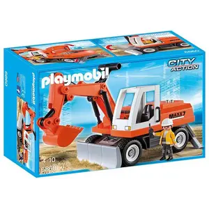 PLAYMOBIL 6860 Schaufelbagger mit Räumschild, ab 4 Jahre