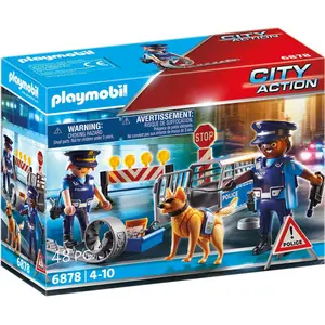 PLAYMOBIL City Action 6878 Polizei-Straßensperre