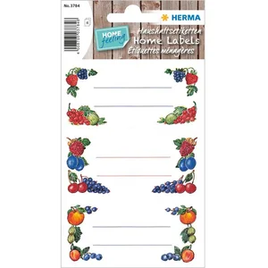 HERMA Etiketten HERMA 3784 Haushalts-Etiketten Beerenarrangements, 76 x 35 mm (4 Blatt günstig