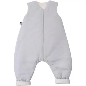 Julius Zöllner, Babyschlafsack, Schlafsack Jumper Musselin, Grau (Sommer, 104 x 50 cm) günstig