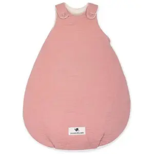 Julius Zöllner, Babyschlafsack, Babyschlafsack Musselin 56/62, Dusty Rose (Ganzjahr, 62 x 43 cm) günstig