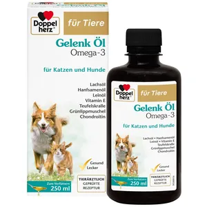 Doppelherz für Tiere Gelenk Öl Omega-3 für Katzen und Hunde 250 ml