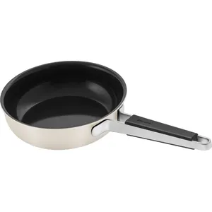 ZWILLING Bratpfanne, 20 cm | rund | 18/10 Edelstahl | Elfenbein-Weiß P...