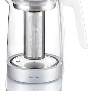 ZWILLING 53102-500-0, 1,7 l, 1850 W, Weiß, Glas, Regelbare Temperatur,...