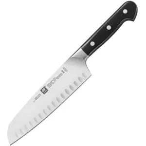 ZWILLING Santokumesser: Santoku alv. PRO mit 18 cm Klingenlänge aus rostfreiem Damaststahl für präzises Schneiderlebnis
