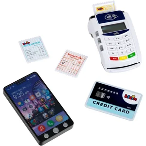 Klein Spielkasse PoS Terminal und Smartphone, mit Licht und Sound