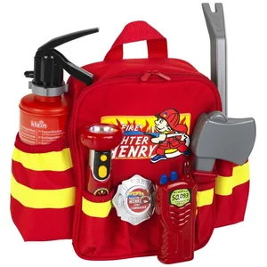 Theo Klein Kostüm 8900 PRO - Feuerwehr Rucksack mit Zubehör