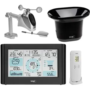 TFA Weather Pro, Wetterstation, Schwarz