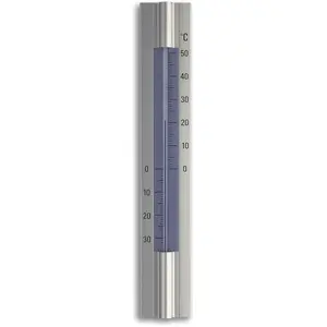TFA Innen-AussenAluminium, Thermometer + Hygrometer, Silber