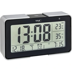 TFA-Dostmann TFA® digitaler Funkwecker 60.2540.01 MELODY schwarz/silber günstig